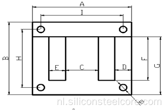 Black Sheet Silicon Steel EI Laminatieplaat voor transformator kern/EI 192/EI 180