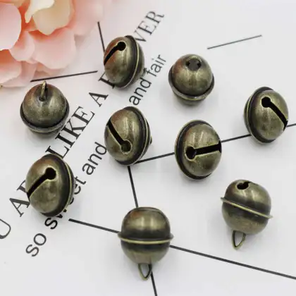 Colored Christmas Bells Hanging Copper Bells Decor