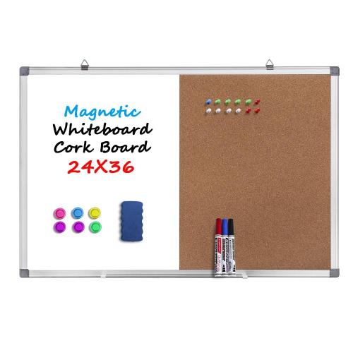 Combination Dry Erase White board Bulletin Cork Board