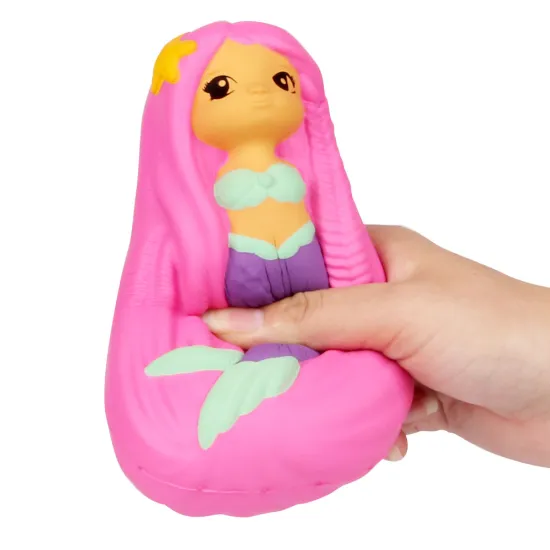 Kawaii Cute Cartoon PU Mermaid Slow Rebound Squishy Toy
