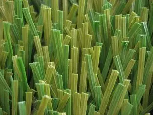 Bicolor Football Artificial Grass , Diamond Shape Tencate T