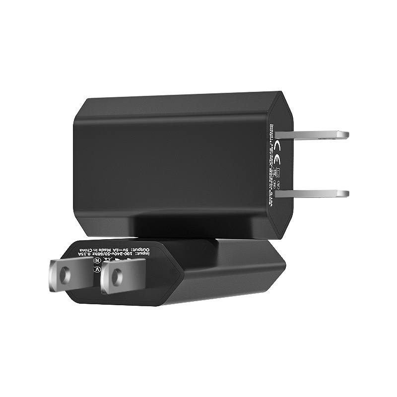 Black &amp; White 5W USB Wall Charger للهواتف المحمولة
