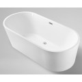 Water Jet Tub Freestanding Large Standard Indoor Oval Acrylic Bathtub