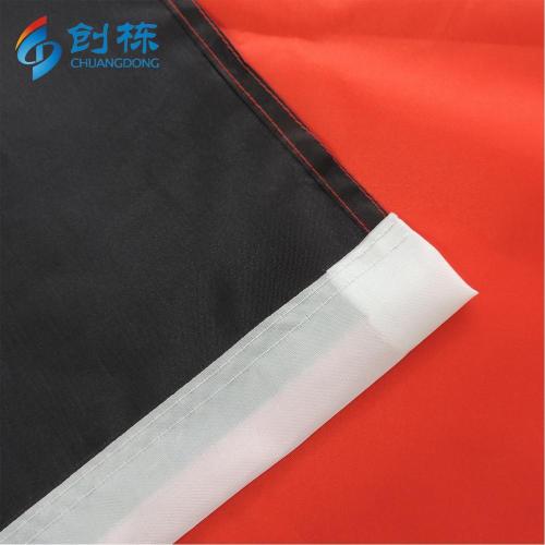 factory promotional knitted black yellow red flag