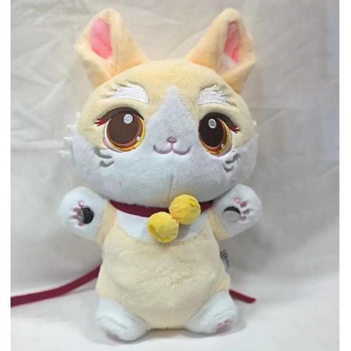 かわいい黄色の子猫のぬいぐるみのおもちゃの贈り物