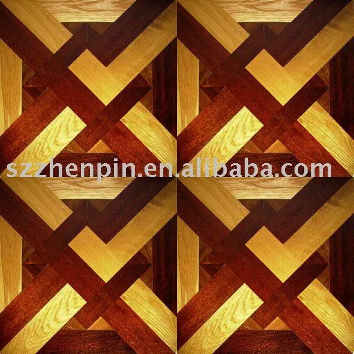 Merbau and Oak Wood Mosaic Parquet art parquet flooring