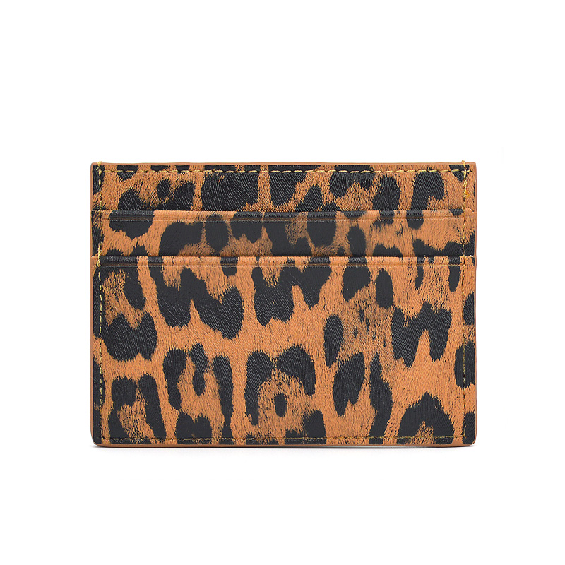 2020 Neuer Leopard Leder Business Credit Card Inhaber