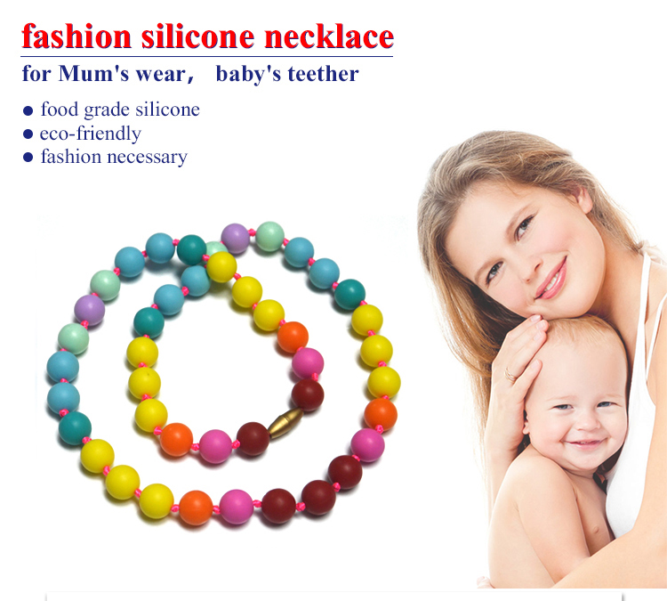 silicone teething necklace silicone teething necklace