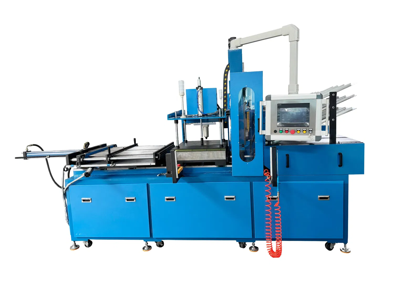 Машина за уметање пераја за аутоматско склапање и проширење цеви