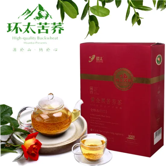 180g whole plant golden quality black tartary buckwheat tea---slimming tea