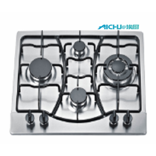 dual fuel freestanding cooker 4 Burners Stainless Steel Brushed Gas Hob Manufactory