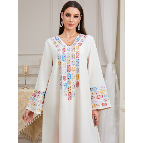 لباس عبای دوزی یقه وی لوکس