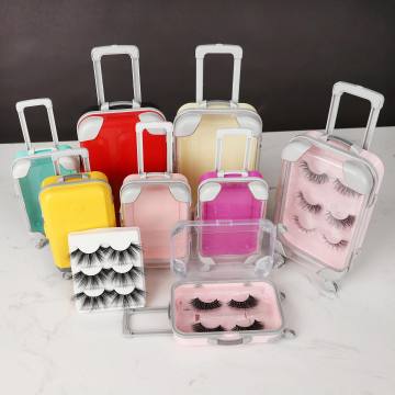 Wholesale Empty Custom Private Label Faux Mink Mini Suitcases
