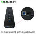 10-port gibt den USB3.0-Expansionszentrum an