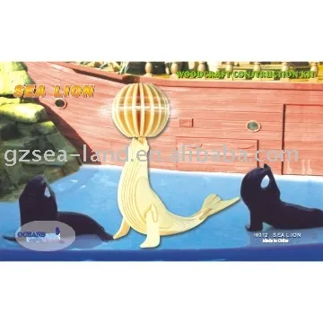 SEA LION Wooden toys