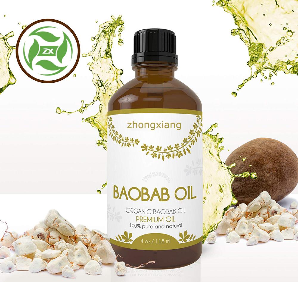 Precio al por mayor Cuidado de la piel y el cabello 100% puro aceite de baobab