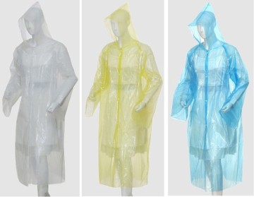 Outdoor Hiking Plastic Waterproof Disposable Raincoat