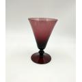 solid color hand made martini glass cup