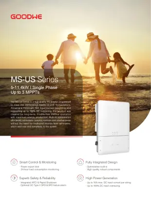 GoodWe GW9600-MS-US30: 9.6kW Grid-Tied Single Phase PV Inverter for US Market