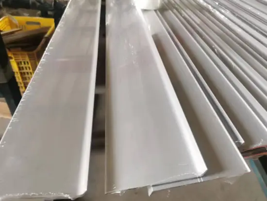 Aluminium skirting board different surface treament profiles