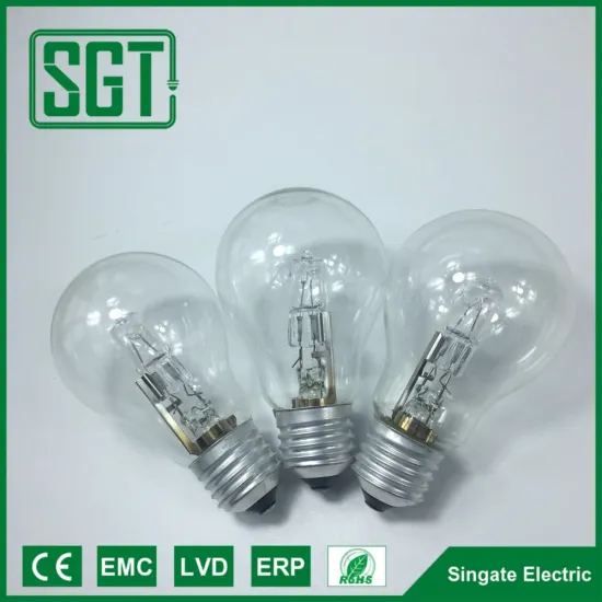 factory price A55 A60 clear halogen lamp bulb