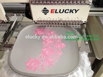 Two head commercial embroidery machine as good as feiya embroidery machine