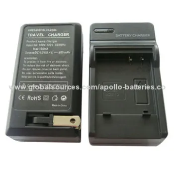 Grade A Camera Rechargeable Battery Chargers for Panasonic BCE10, 4.2V/600mAh Output Voltage