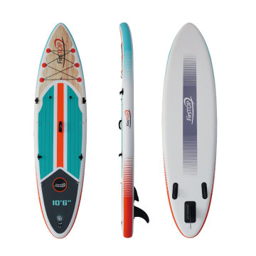 OEM/ODM New Wooden Style Inflatable Stand Up Paddle Board for Water Sports