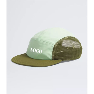 Custom Embroidery 5 Panel Camp Caps - Wholesale Sport Hats with Logo
