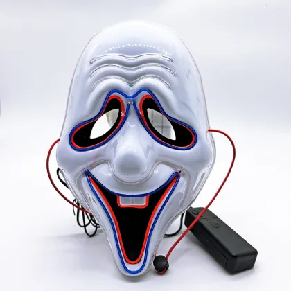 Luminous Horror Halloween Scream Face Mask