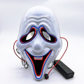 Máscara facial de terror luminoso de Halloween
