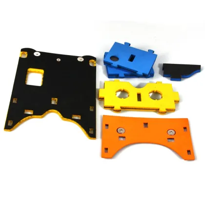 high tech virtual reality google cardboard eva 3D glasses