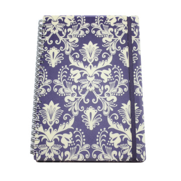 Custom Thick Plastic PP Hardcover Classic Ruled Wire Bound Notebook