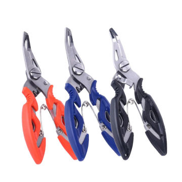 Hot Selling Stainless Steel Curved Fishing Pliers 125mm 53g Multifunctional Bait Clip Scissors