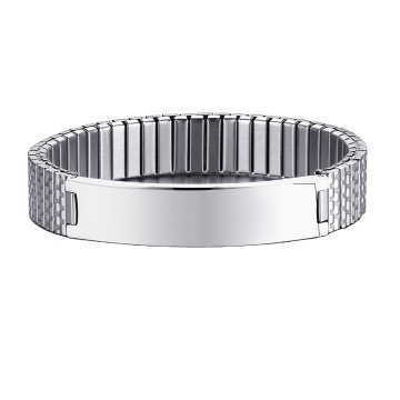 European and American Personalized Letterable Fashion Titanium Steel Bracelet Manufacturer Direct Sales
