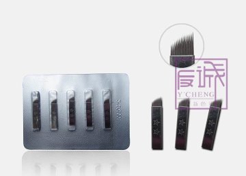 Custom 2 Star Sterilized Loose Permanent Makeup Needles For Manual Tattoo Pen