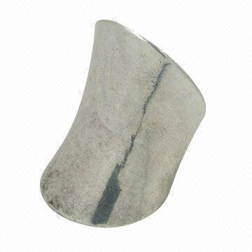 Fashion Smooth Casting Ring in Burnished Silver Plating and Solid Casting