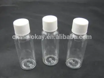 PET material plastic low price any color bottle with screw cap