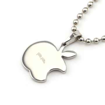 Shiny apple pendant polished only