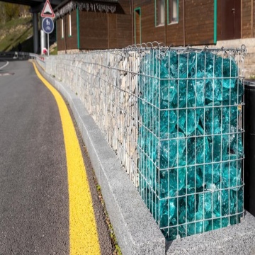 Caixa de gabion elegante para paredes e suporte de jardim