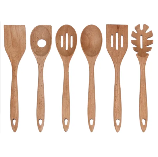 Wooden kitchen utensil for nonstick