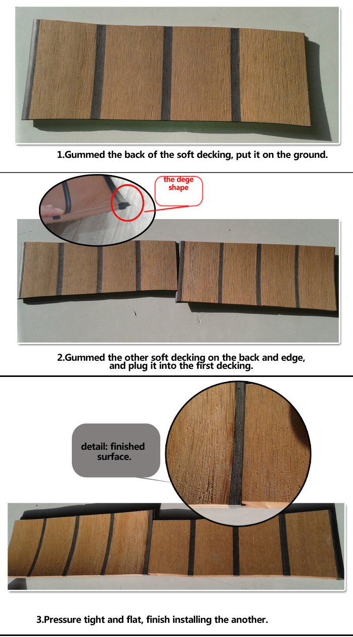 Synthetic Teak Pvc Yacht/boat Deck Flooring, High Quality Synthetic