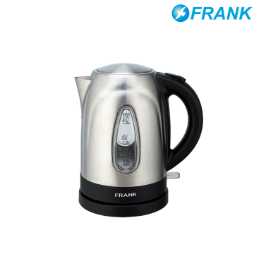 Oval Window Brushed Stainless Steel Electric Kettle