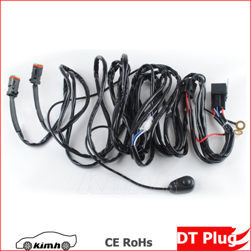 Automotive DT Male Plug off road led light bar wire harness