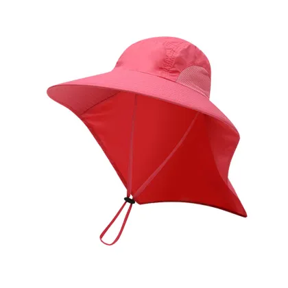 Large Brim Anti-Ultraviolet Sun Hat for Men - Full Face Protection Sunscreen Hat for Summer Outdoor Activities