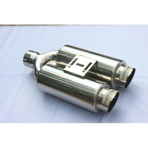 4 &quot;Double Muffler con punte