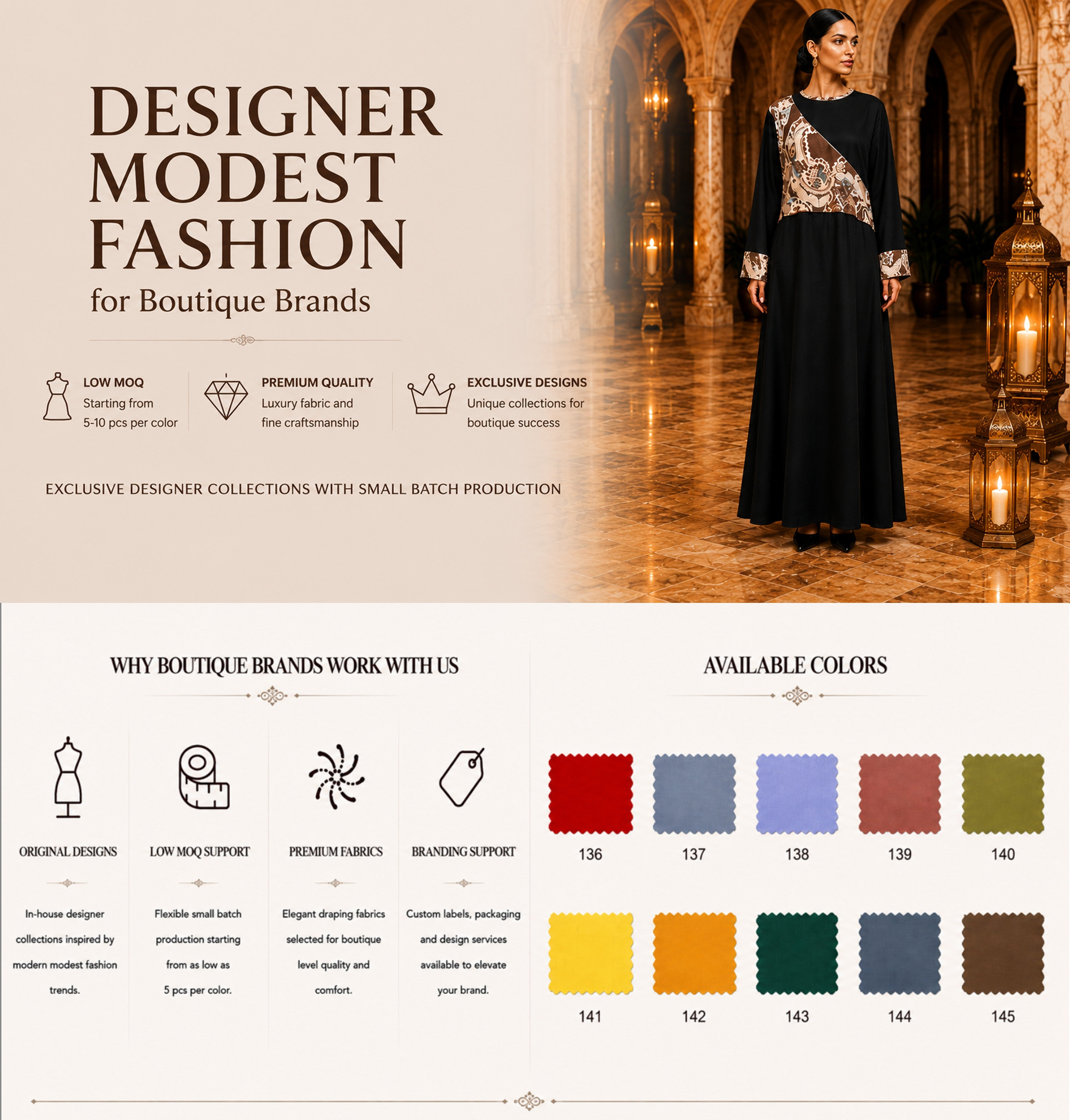 black floral jacquard panel abaya product overview