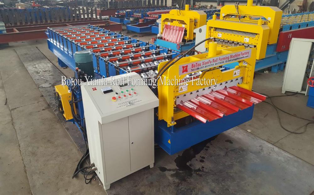 Hydraulic motor drive Roof Trapezoidal Roll Forming Machine