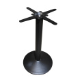 D420xH730mm Matt Black Round cast iron table base leisure facilities table base