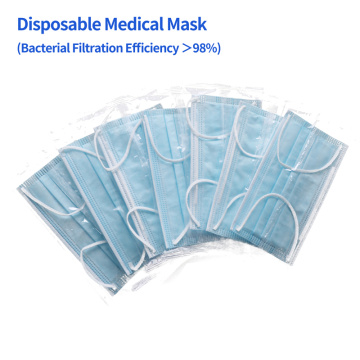 Mascarilla médica desechable 3ply Earloop